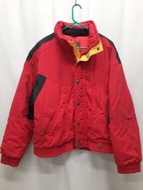 Tyrolia Ski Jacket Mens XL Vintage 80s 90s Ski Snowboard By Head Red Black